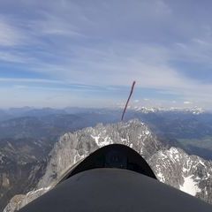 Flugwegposition um 12:00:56: Aufgenommen in der Nähe von Gemeinde Scheffau am Wilden Kaiser, Österreich in 2648 Meter